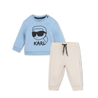 Conjunto de moletom e cal&ccedil;a KARL LAGERFELD KIDS 
                    MENINO