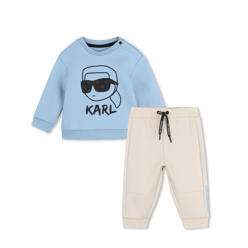 Conjunto de moletom e cal&ccedil;a KARL LAGERFELD KIDS 
                        MENINO