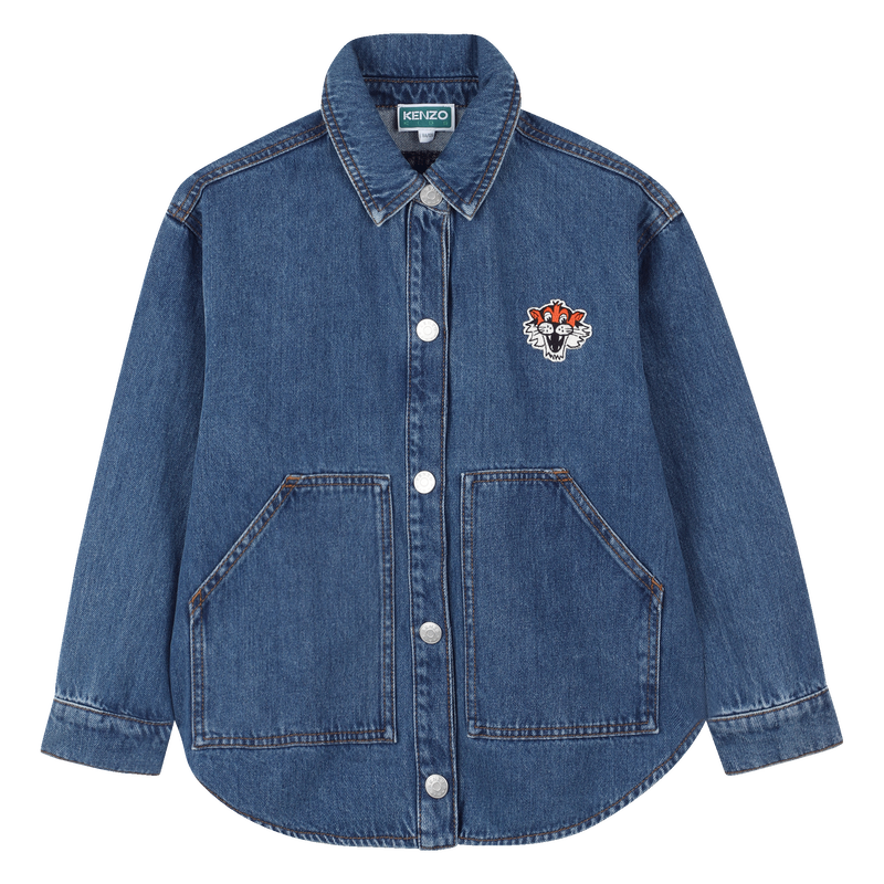 Camisa jeans de algodão KENZO KIDS 
                    BOY