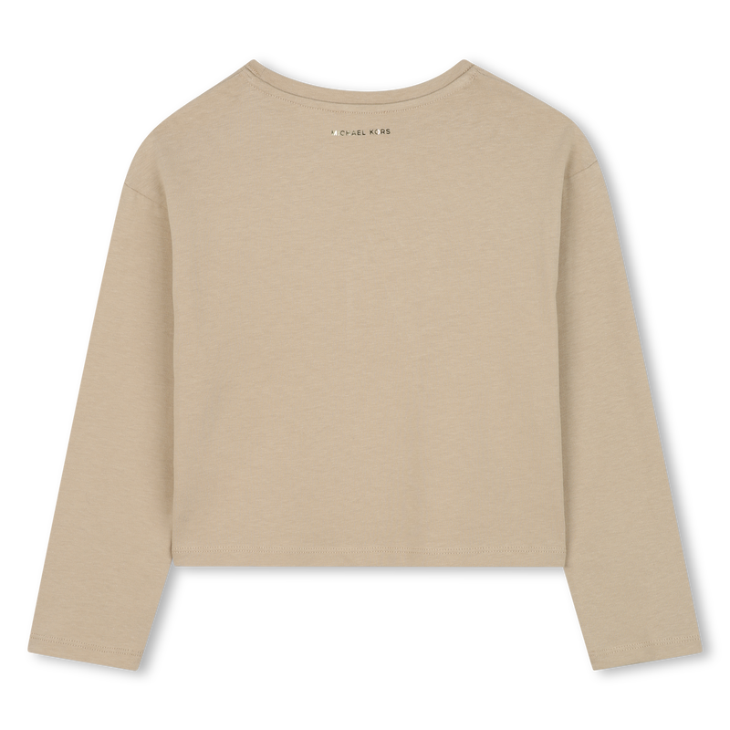 T-shirt de manga comprida em jersey MICHAEL KORS 
                    GIRL