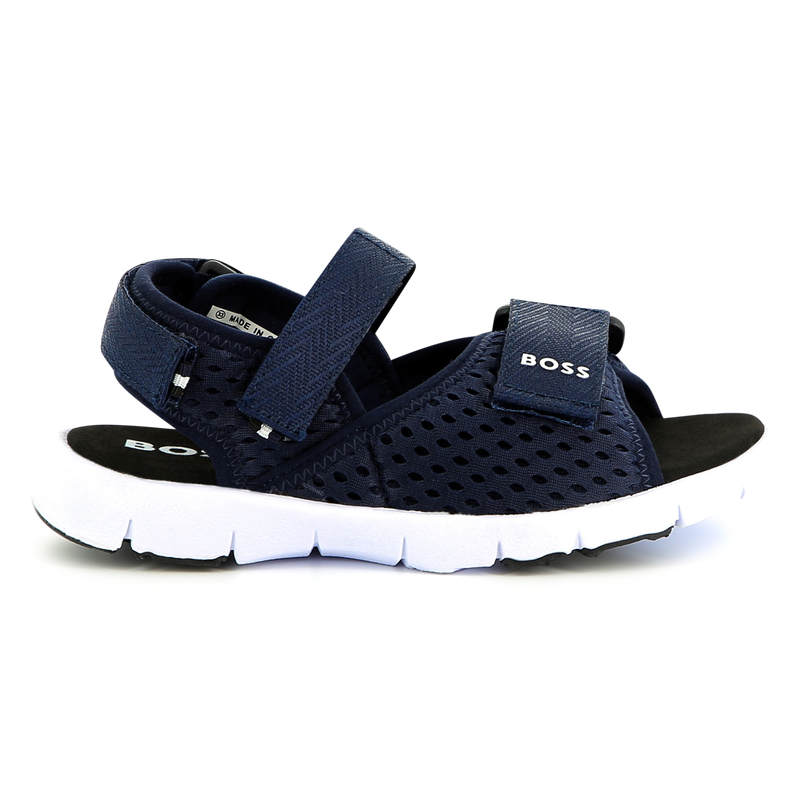 Sand&aacute;lias de lona com velcro BOSS 
                        BOY