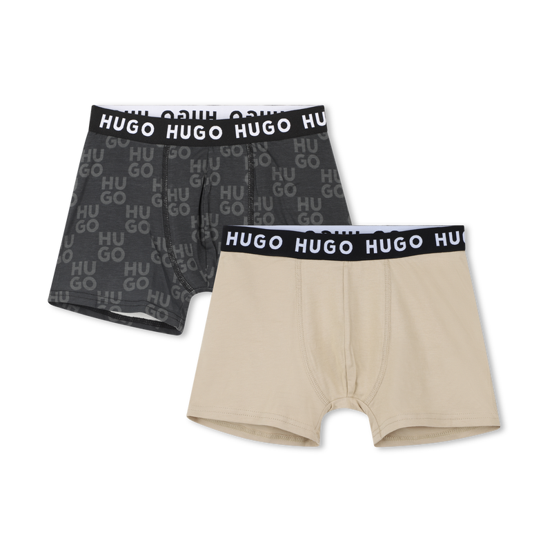 Pack de 2 cuecas boxer HUGO 
                    BOY