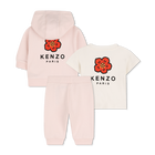 Conjunto t-shirt, cardigan e cal&ccedil;as KENZO KIDS 
                    UNISEX