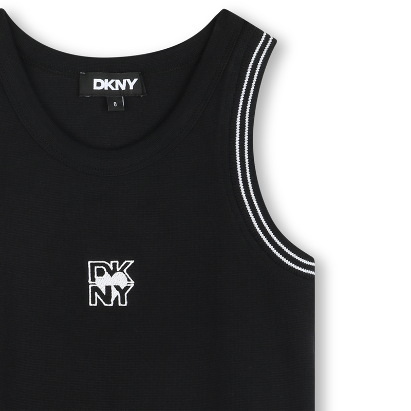T-shirt de al&ccedil;as com bordados DKNY 
                        GIRL