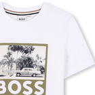 T-shirt manga curta em algod&atilde;o BOSS 
                    BOY