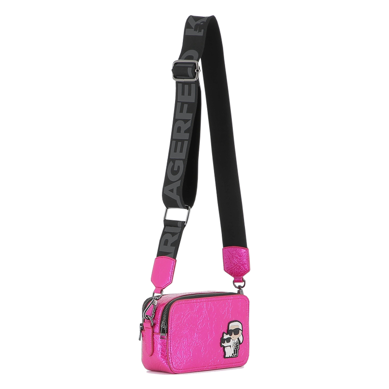 Bolsa t&ecirc;xtil revestida com dobras KARL LAGERFELD KIDS 
                        GIRL