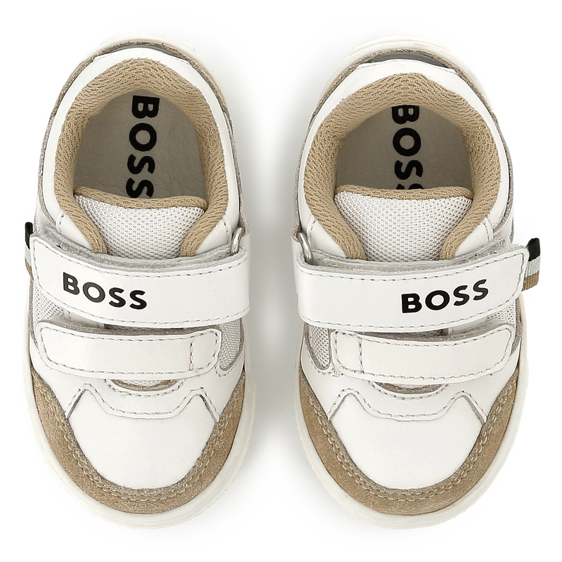 Sapatilhas de pele com velcro BOSS 
                        BOY