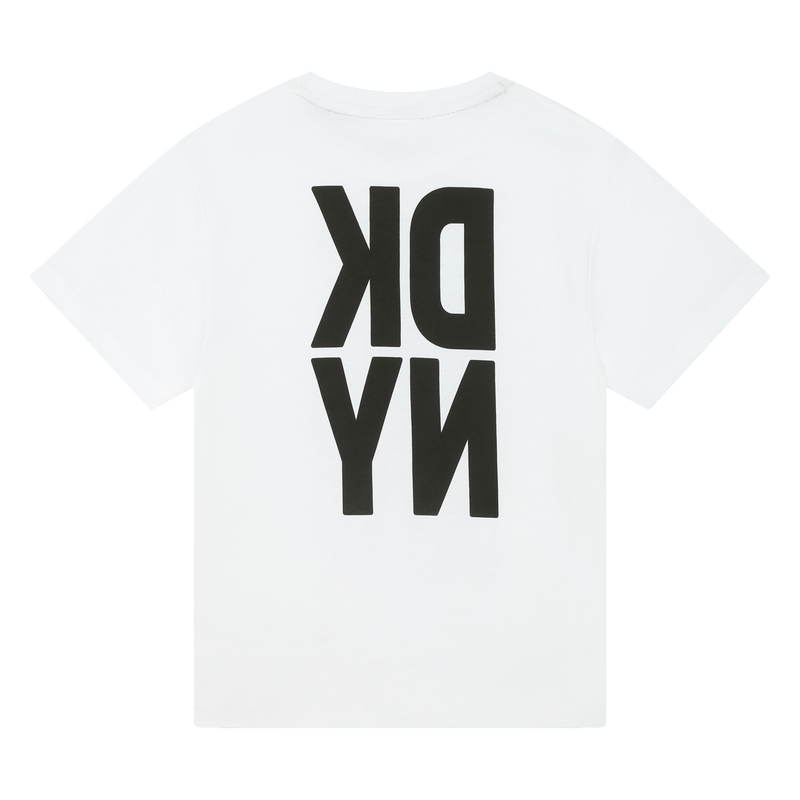 T-shirt unissexo em algodão DKNY 
                    UNISEX