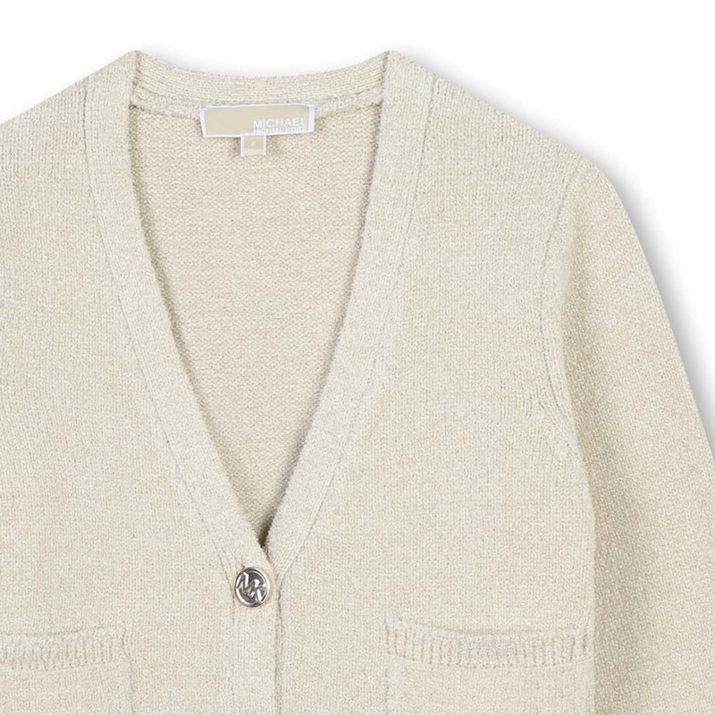 Button-Up Knit Cardigan MICHAEL KORS 
                    GIRL