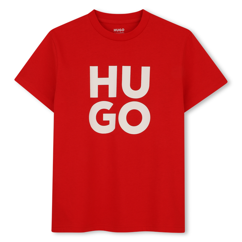 Camiseta de mangas curtas HUGO 
                        MENINO