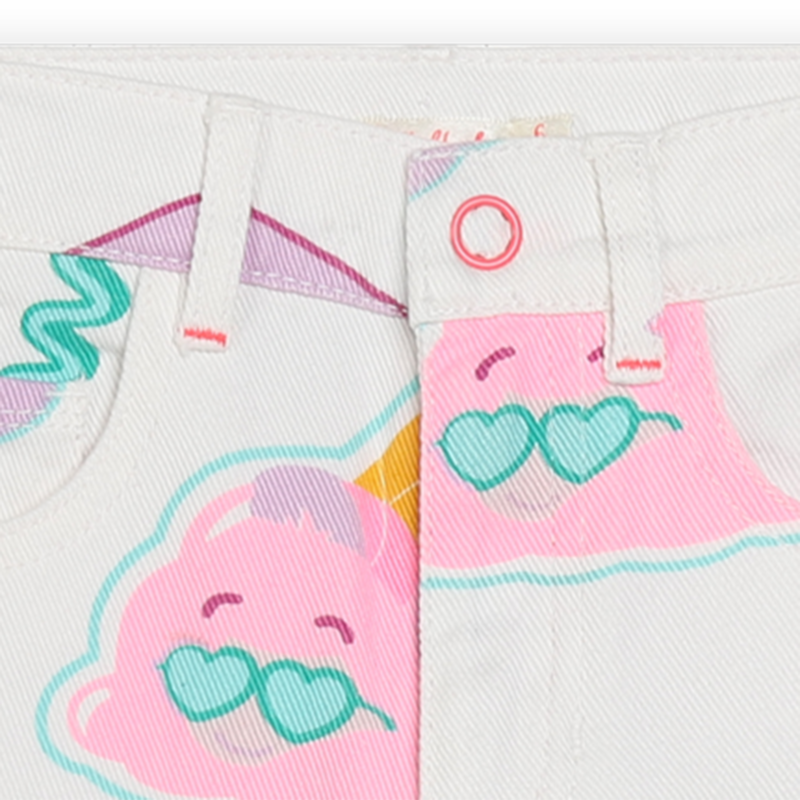 Calças estampadas em sarja BILLIEBLUSH 
                    GIRL
