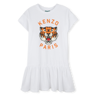 Vestido estampado com folho KENZO KIDS 
                    GIRL