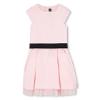 Vestido de cetim KARL LAGERFELD KIDS 
                    GIRL