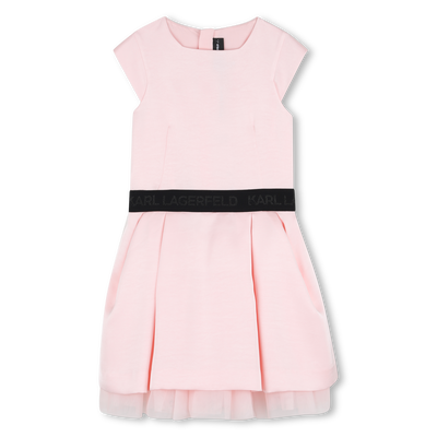 VESTIDO DE CETIM KARL LAGERFELD KIDS GIRL
