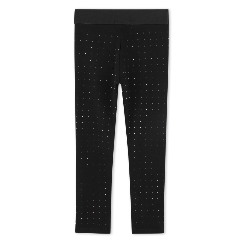 Leggings lisas com strass MARC JACOBS 
                        GIRL