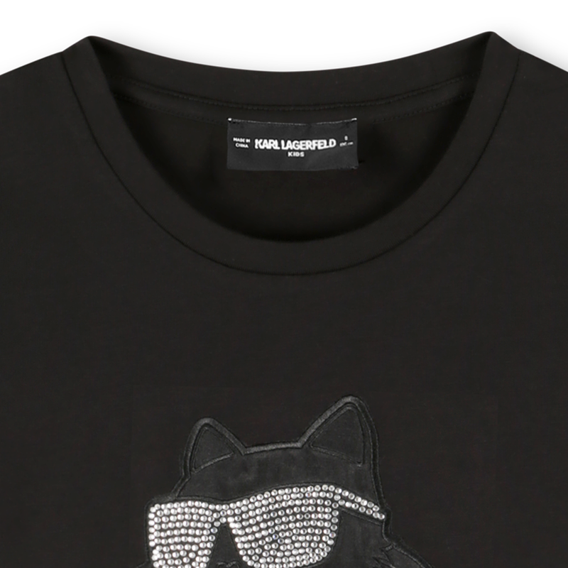 T-shirt de manga curta KARL LAGERFELD KIDS 
                        GIRL