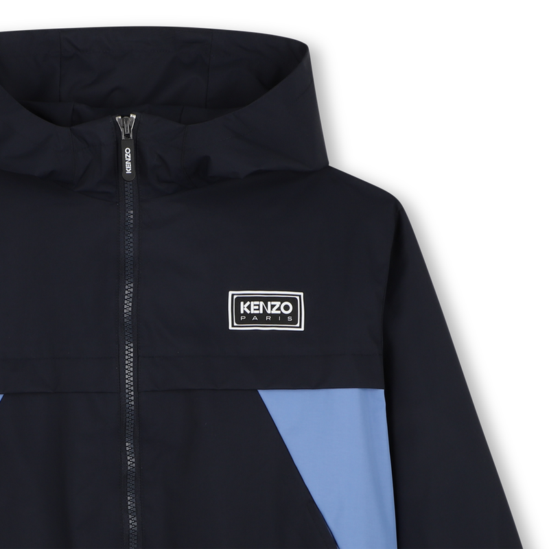 Casaco corta-vento com capuz KENZO KIDS 
                        BOY