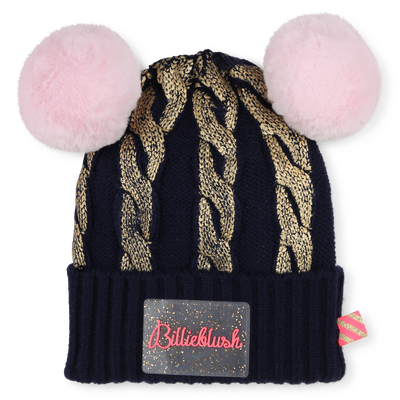 Gorro de pompons e entran&ccedil;ados BILLIEBLUSH GIRL