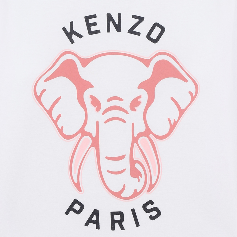 T-shirt algodão manga comprida KENZO KIDS 
                    GIRL