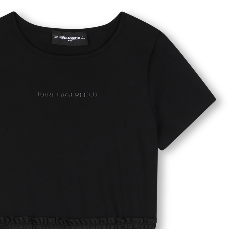 Vestido de mangas curtas KARL LAGERFELD KIDS 
                        GIRL