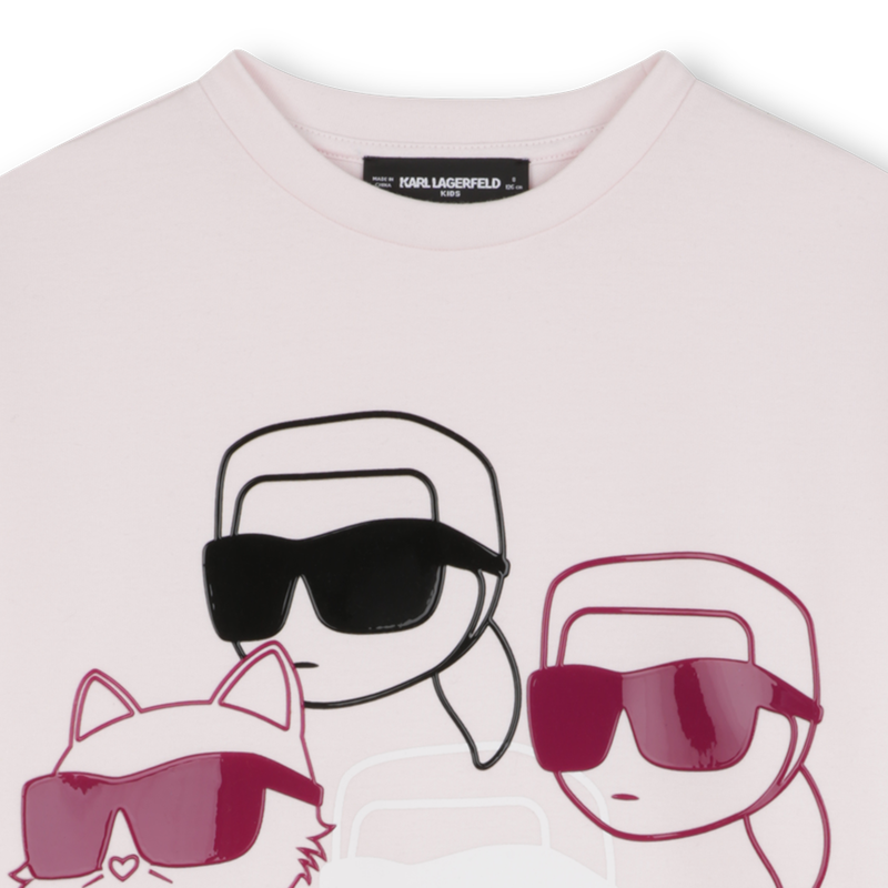 Vestido de manga comprida KARL LAGERFELD KIDS 
                        GIRL