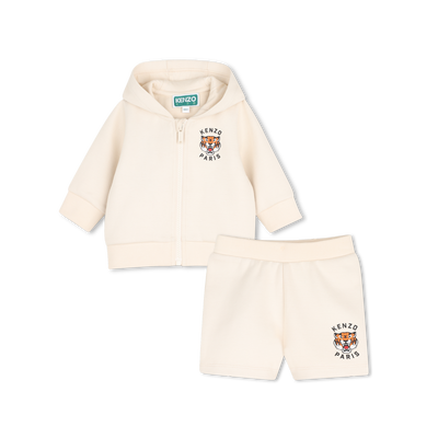 Conjunto de cardig&atilde; e short KENZO KIDS UNISEX