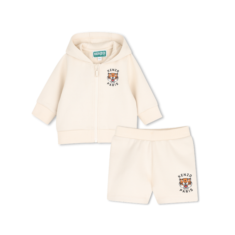 Conjunto de cardig&atilde; e short KENZO KIDS 
                        UNISEX