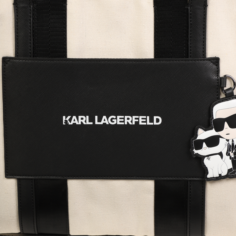 Saco muda-fraldas com crach&aacute; KARL LAGERFELD KIDS 
                        UNISEX