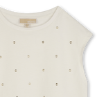 T-shirt de cerim&oacute;nia algod&atilde;o MICHAEL KORS 
                    GIRL