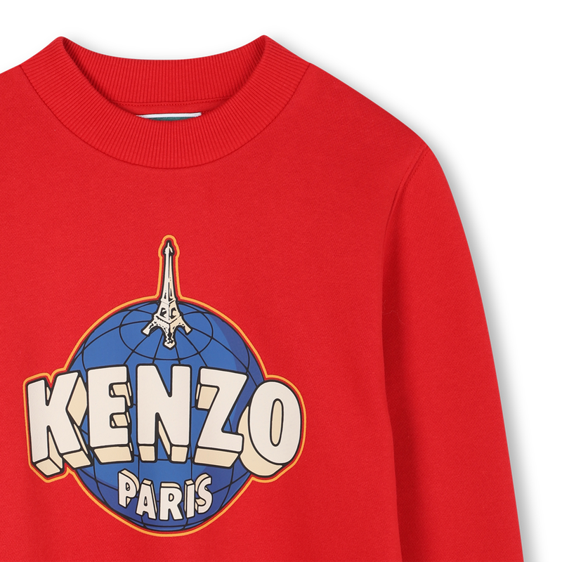 Moletom de l&atilde; n&atilde;o escovada KENZO KIDS 
                        BOY
