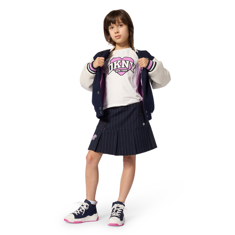 Saia plissada DKNY 
                        GIRL
