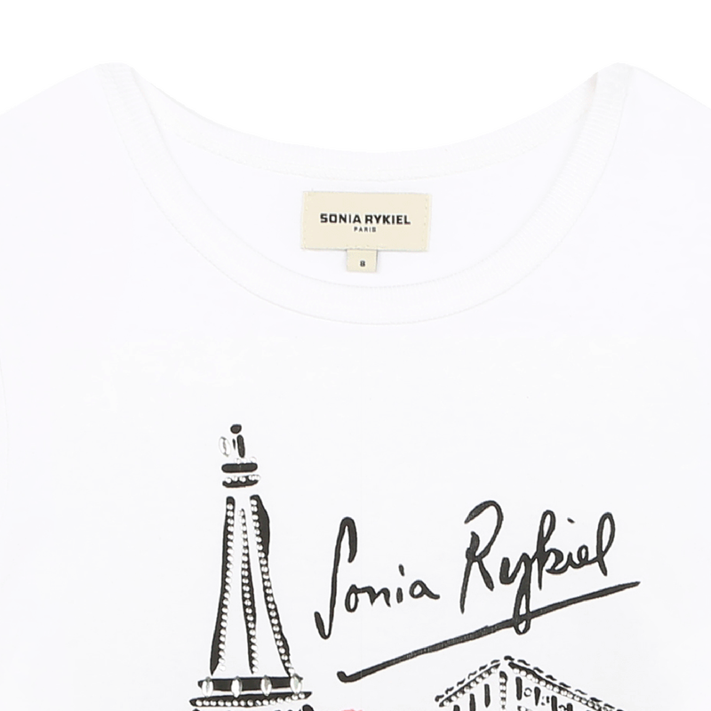 T-shirt com estampa à frente SONIA RYKIEL 
                    GIRL