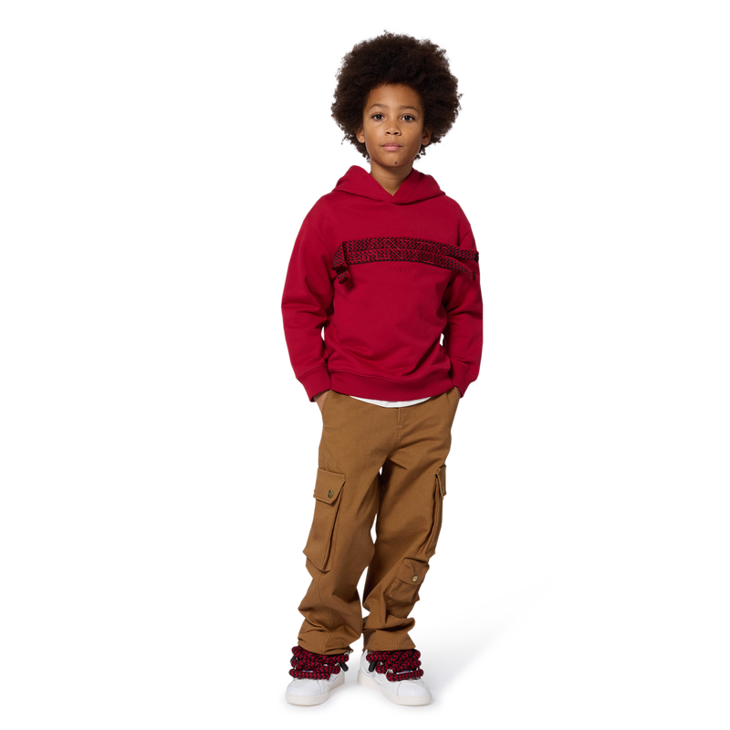 Cal&ccedil;as estampadas bordadas com logotipo pa LANVIN 
                        BOY