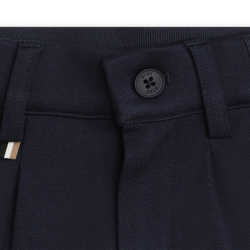 Bermudas lisas com elástico BOSS 
                    BOY
