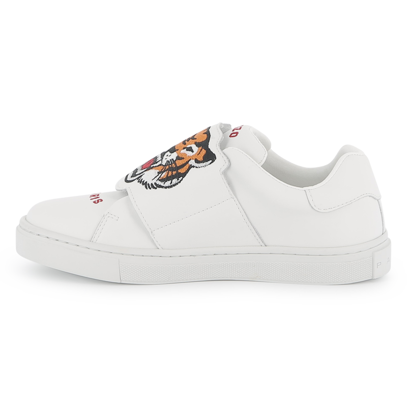 Sapatilhas de pele com velcro KENZO KIDS 
                        UNISEX