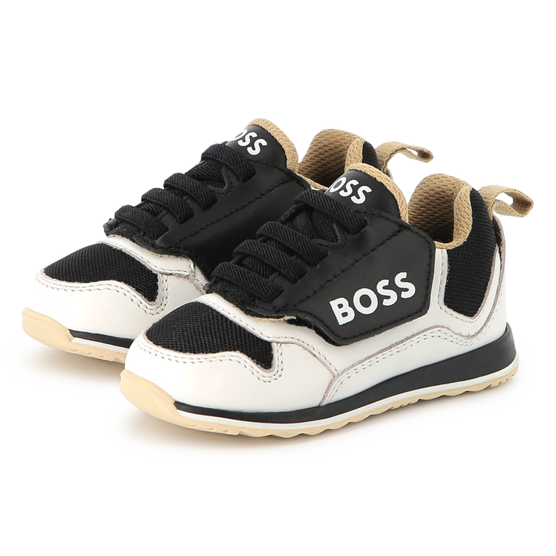 Lace-up leather sneakers BOSS 
                    BOY