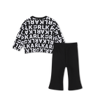 Conjunto de moletom e cal&ccedil;a KARL LAGERFELD KIDS 
                    MENINA