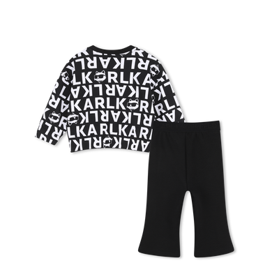 Conjunto de moletom e cal&ccedil;a KARL LAGERFELD KIDS MENINA