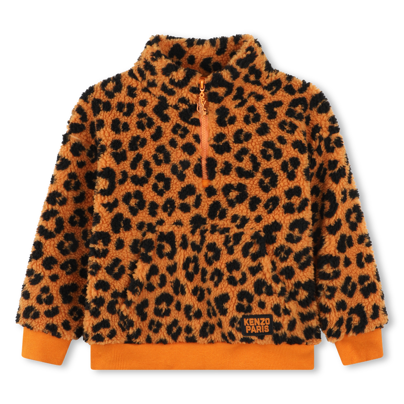 Sweatshirt com fecho na gola KENZO KIDS 
                        UNISEX