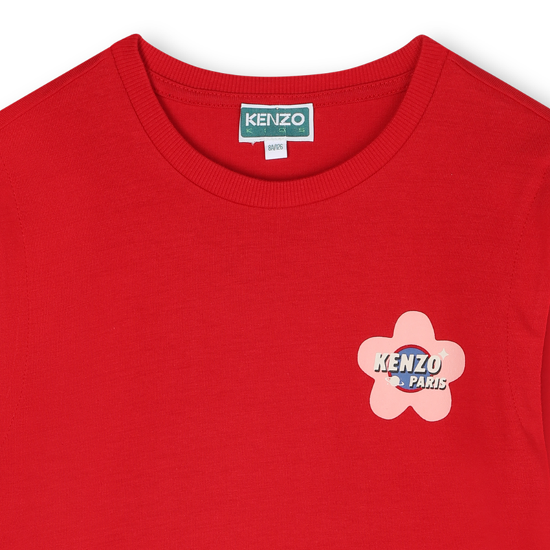 Vestido de manga curta KENZO KIDS 
                        GIRL