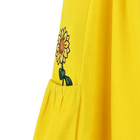 Vestido em felpa com bordados KENZO KIDS 
                    GIRL