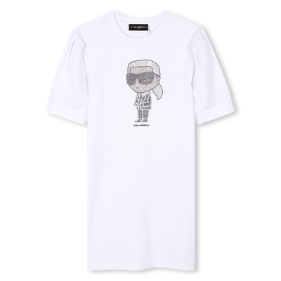 Vestido de manga curta KARL LAGERFELD KIDS GIRL