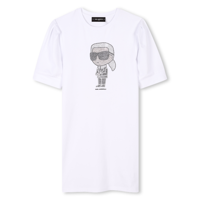 Vestido de manga curta KARL LAGERFELD KIDS 
                        GIRL