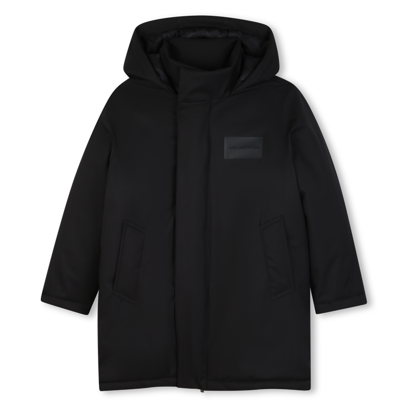 Parka com capuz KARL LAGERFELD KIDS 
                        BOY