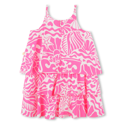 Vestido com folhos em viscose BILLIEBLUSH GIRL