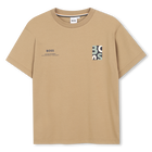 T-shirt de manga curta, BEGE ESCURO, hi-res