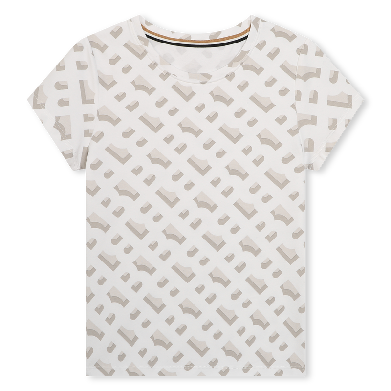 T-shirt estampada gola redonda BOSS 
                    GIRL