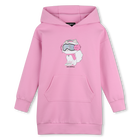 Vestido com capuz KARL LAGERFELD KIDS 
                    GIRL
