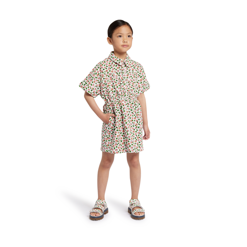 Sandálias em pele com velcro KENZO KIDS 
                    GIRL