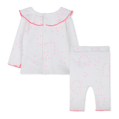 T-shirt com folhos e leggings BILLIEBLUSH GIRL